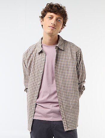 Chemise à carreaux