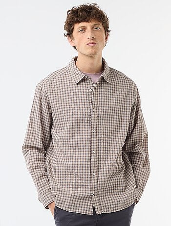 Chemise à carreaux
