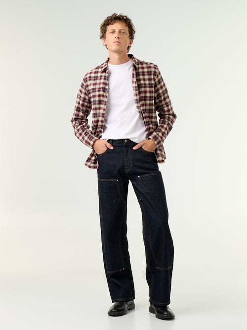Chemise à carreaux - Kiabi