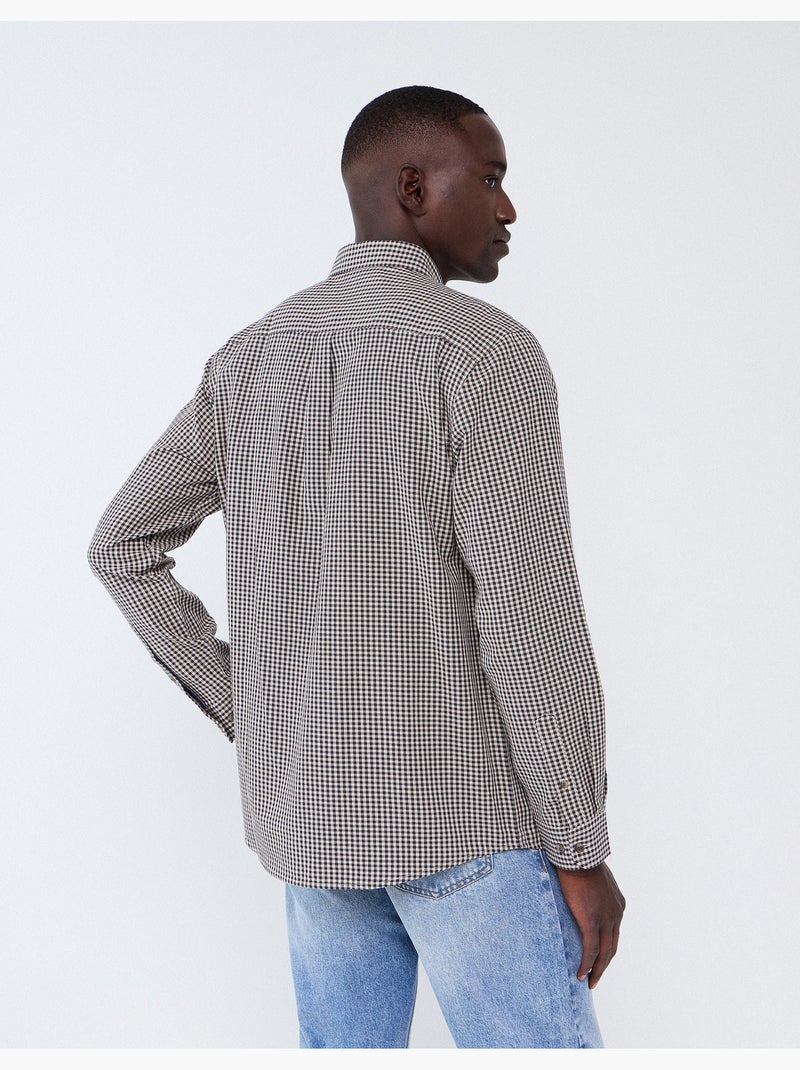 Chemise à carreaux, mo fashion Beige - Kiabi