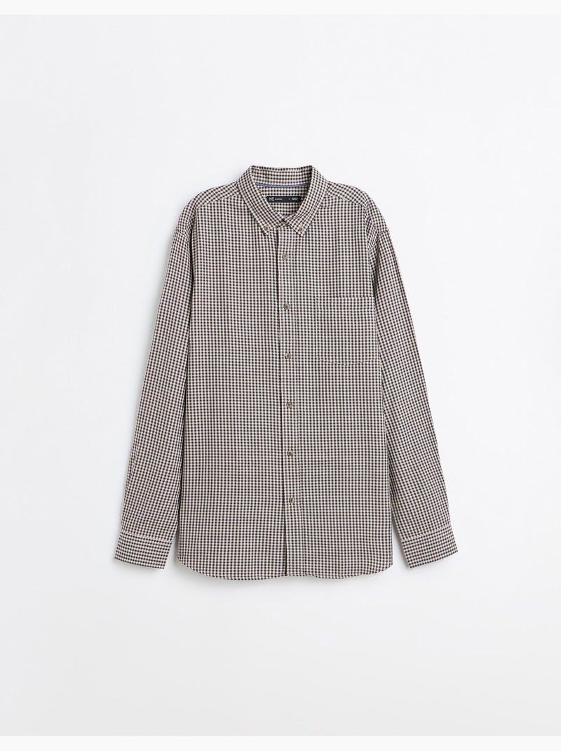 Chemise à carreaux, mo fashion Beige - Kiabi