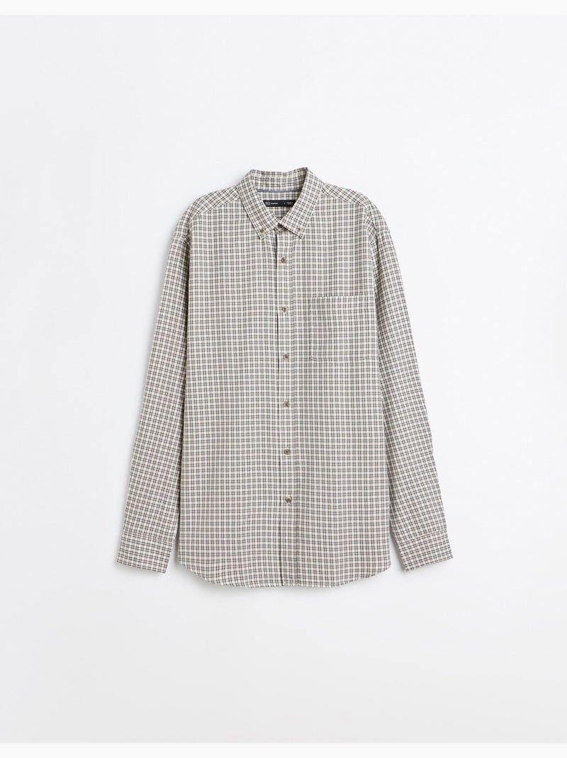 Chemise à carreaux, mo fashion Beige - Kiabi