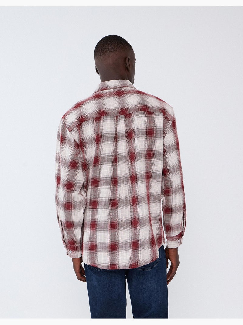 Chemise à carreaux, mo fashion Rouge - Kiabi