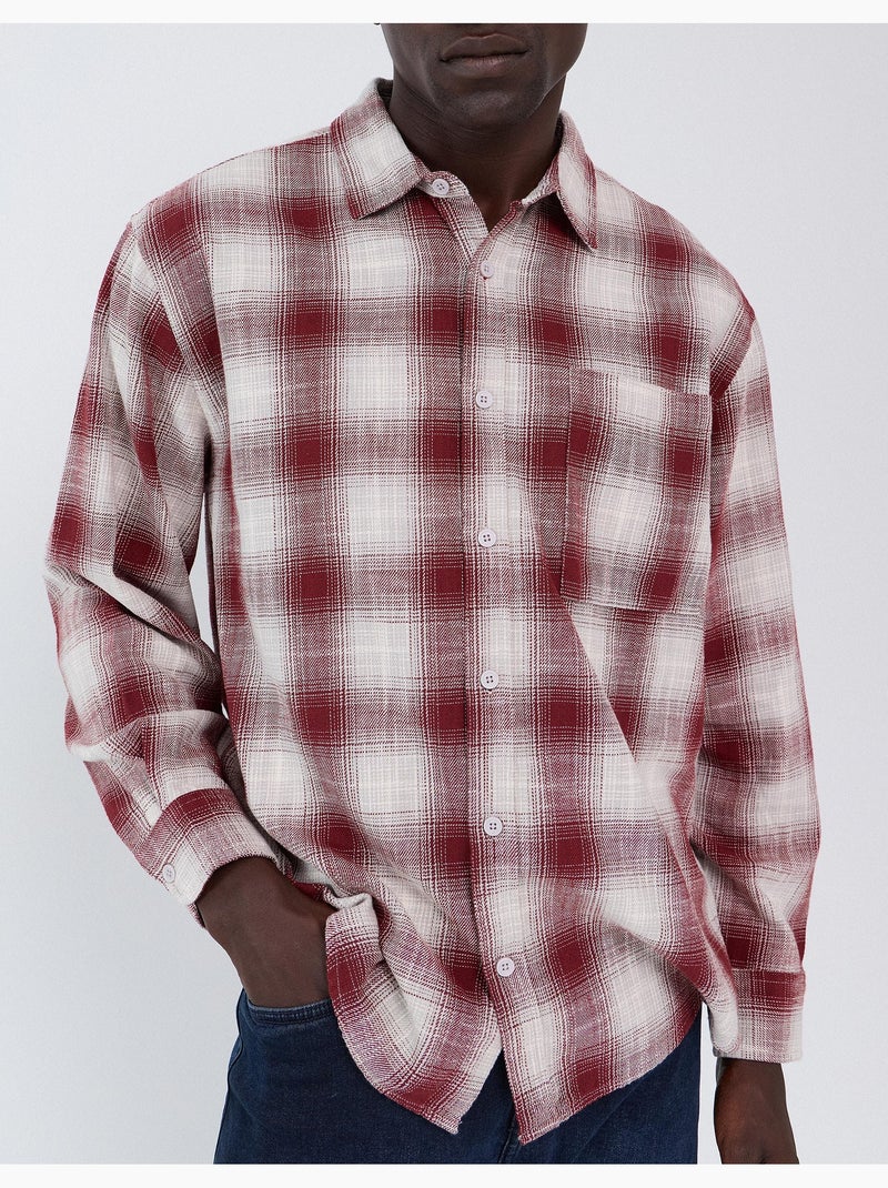 Chemise à carreaux, mo fashion Rouge - Kiabi