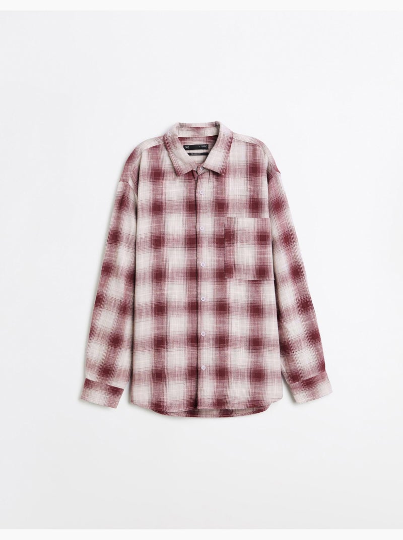 Chemise à carreaux, mo fashion Rouge - Kiabi