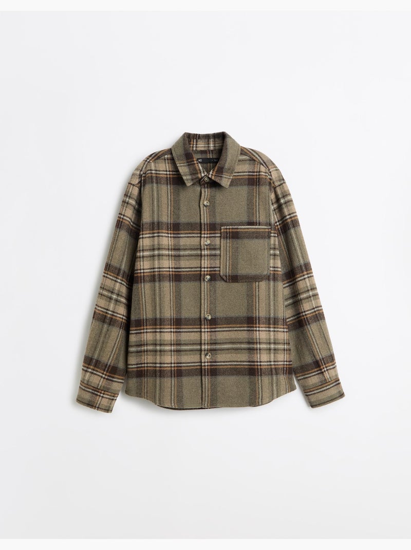 Chemise à carreaux, mo fashion Vert - Kiabi