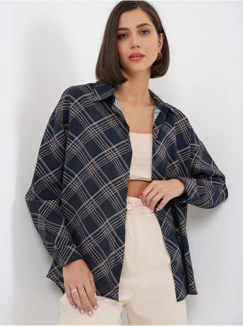 Chemise à carreaux oversize bdart - Kiabi