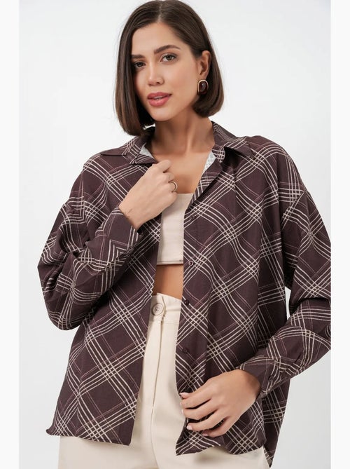 Chemise à carreaux oversize bdart - Kiabi