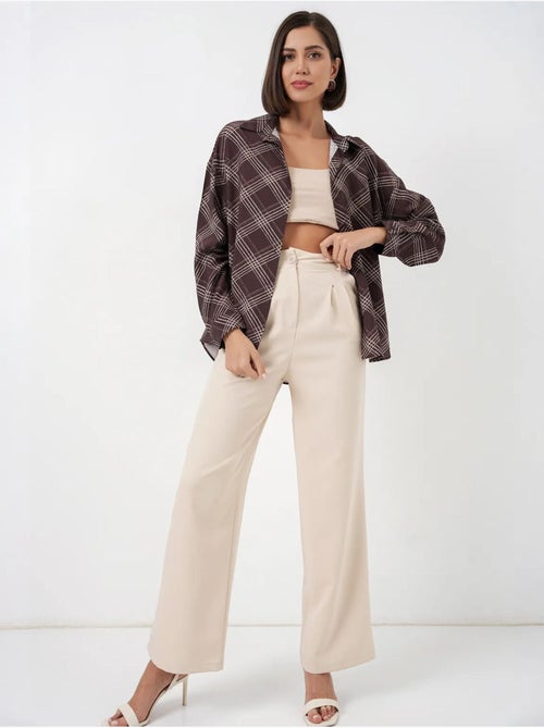 Chemise à carreaux oversize bdart - Kiabi