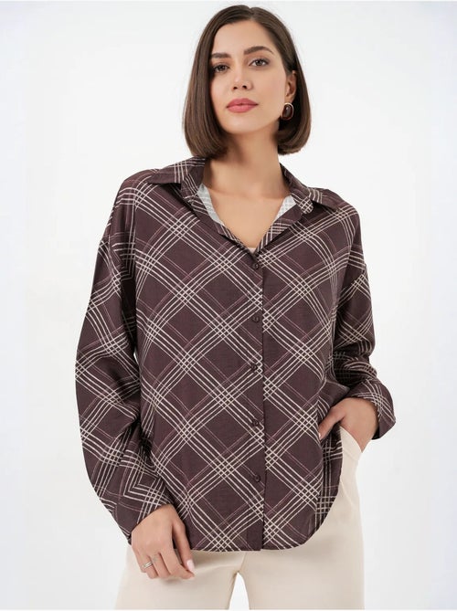Chemise à carreaux oversize bdart - Kiabi