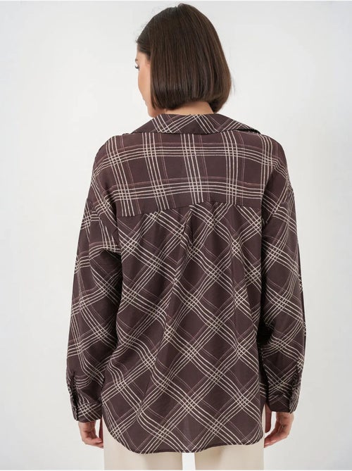 Chemise à carreaux oversize bdart - Kiabi