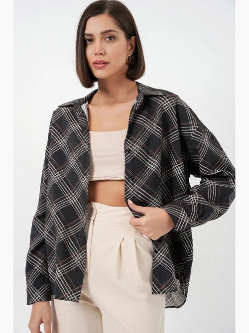 Chemise à carreaux oversize bdart - Kiabi
