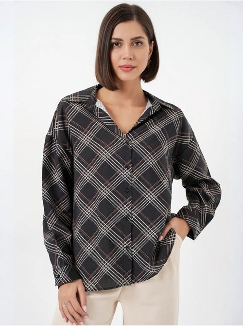 Chemise à carreaux oversize bdart - Kiabi
