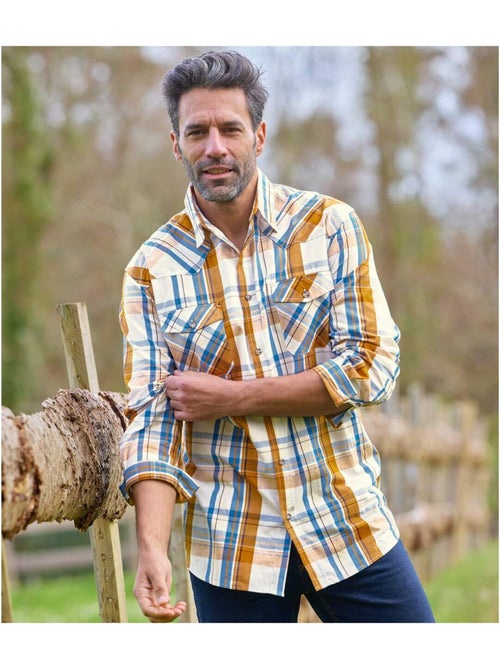 Chemise à Carreaux Texas - ATLAS FOR MEN - Kiabi Chemise à Carreaux Texas - ATLAS FOR MEN - Kiabi