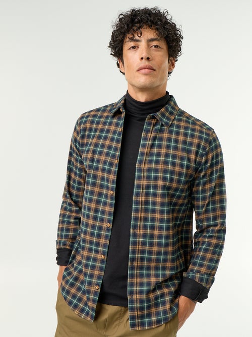 Chemise à carreaux - Kiabi