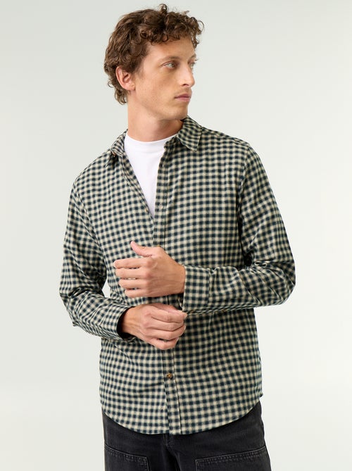 Chemise à carreaux - Kiabi