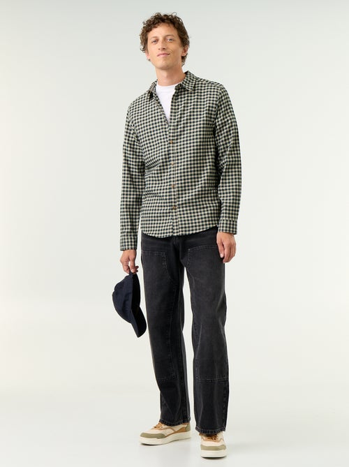 Chemise à carreaux - Kiabi