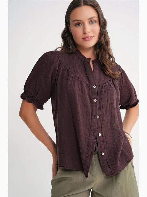 Chemise à col boutonné en lin mélangé mixray - Kiabi Chemise à col boutonné en lin mélangé mixray - Kiabi