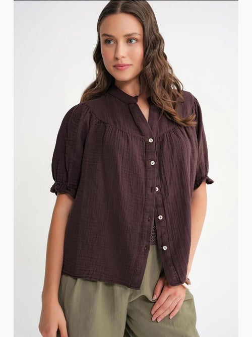 Chemise à col boutonné en lin mélangé mixray - Kiabi Chemise à col boutonné en lin mélangé mixray - Kiabi
