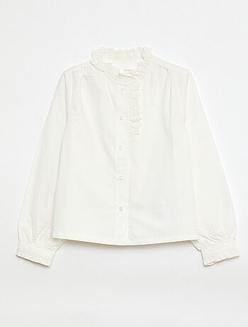 Chemise à col fantaisie