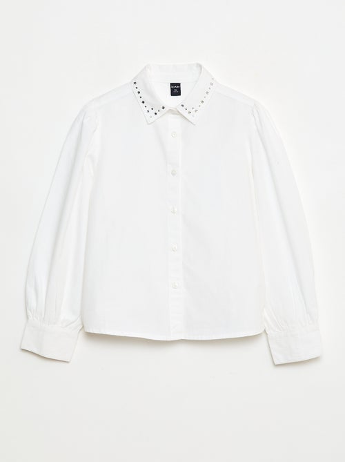 Chemise à col faux bijoux - Kiabi