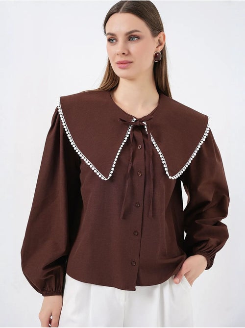 Chemise à col peter pan bdart - Kiabi Chemise à col peter pan bdart - Kiabi
