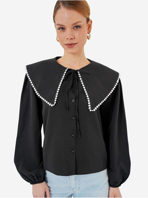 Chemise à col peter pan bdart - Kiabi