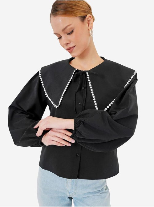 Chemise à col peter pan bdart - Kiabi