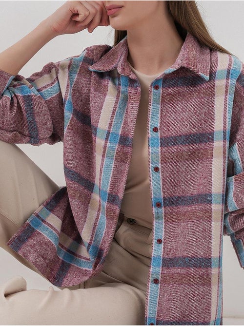 Chemise à double poche à motif écossais bdart - Kiabi
