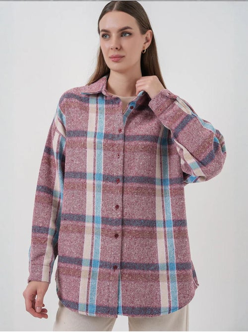 Chemise à double poche à motif écossais bdart - Kiabi