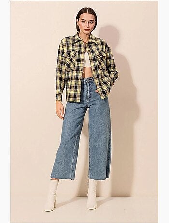 Chemise à double poche à motif écossais bdart