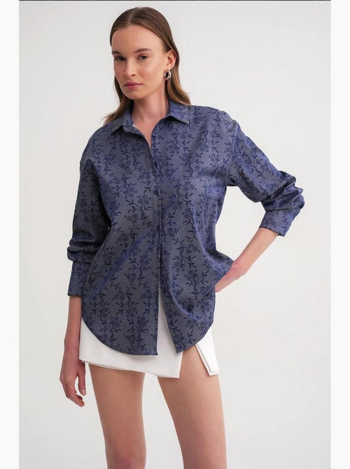 Chemise à imprimé fleuri mixray - Kiabi