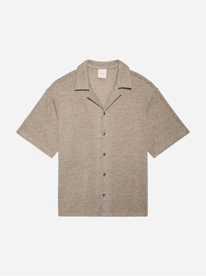Chemise à manches courtes - Calvin Klein Ecru - Kiabi