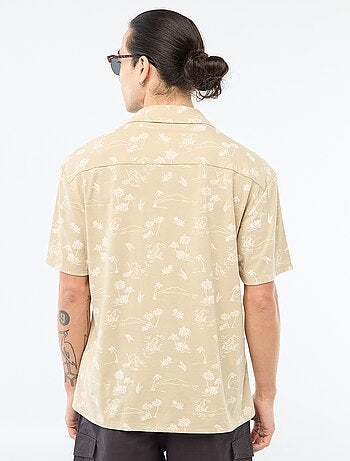 Chemise à manches courtes à motif