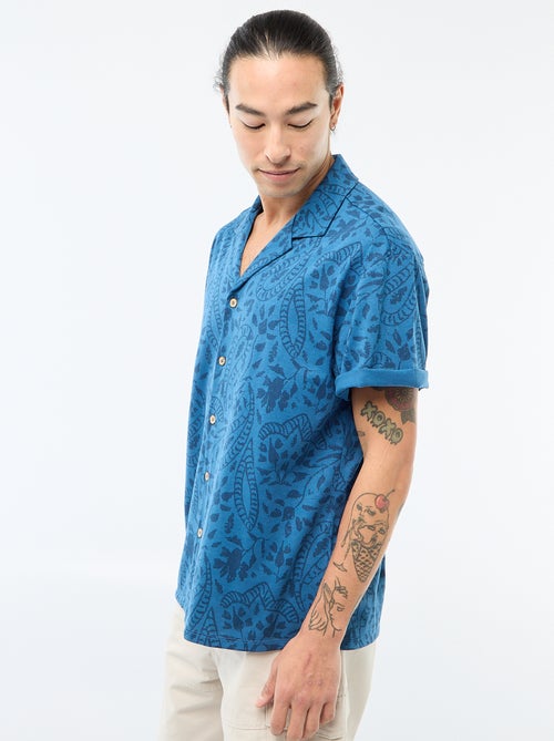 Chemise à manches courtes à motif - Kiabi