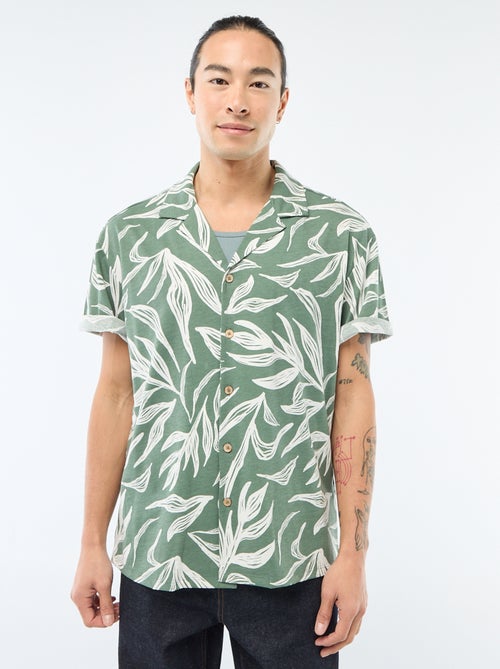 Chemise à manches courtes à motif - Kiabi