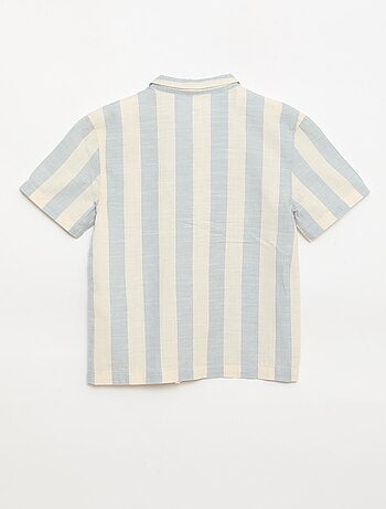 Chemise à manches courtes à rayures