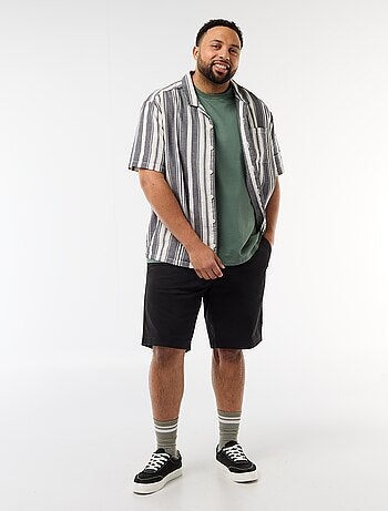 Chemise à manches courtes à rayures