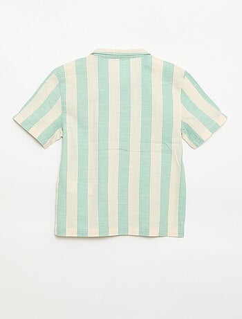Chemise à manches courtes à rayures
