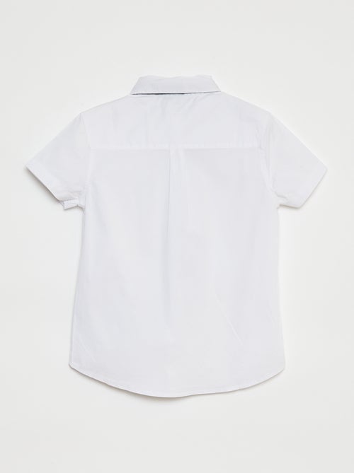 Chemise à manches courtes avec cravate - Kiabi