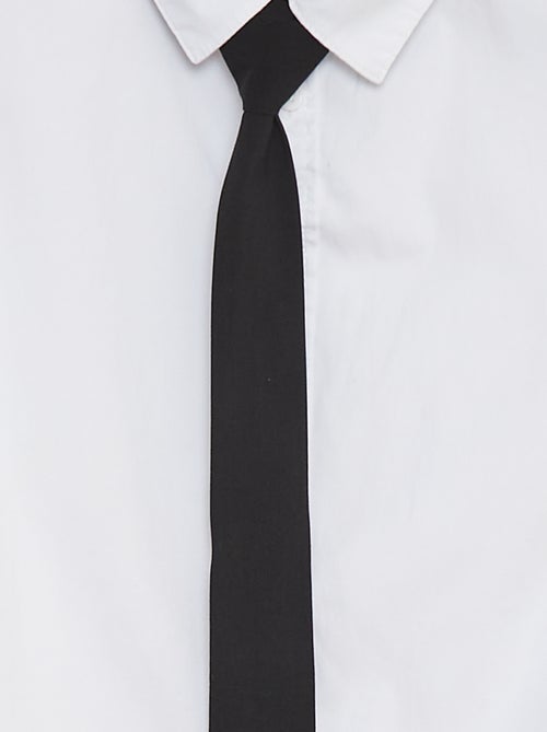 Chemise à manches courtes avec cravate - Kiabi