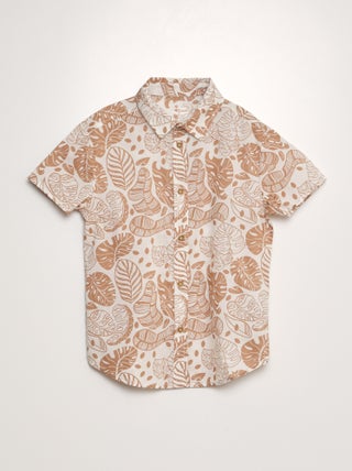 Chemise à manches courtes avec imprimé