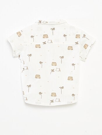 Chemise à manches courtes avec motif