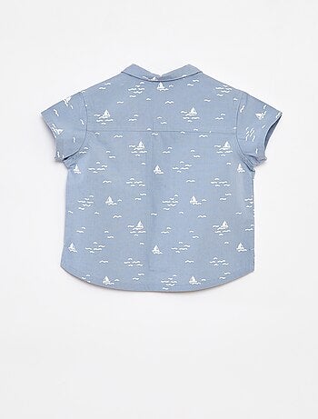 Chemise à manches courtes avec motif