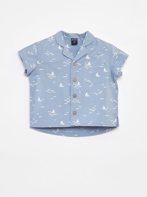 Chemise à manches courtes avec motif - Kiabi