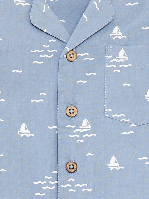 Chemise à manches courtes avec motif - Kiabi