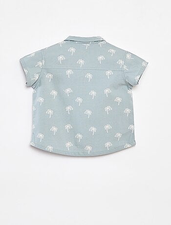 Chemise à manches courtes avec motif