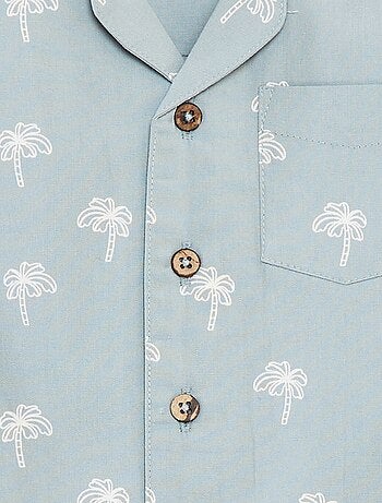 Chemise à manches courtes avec motif