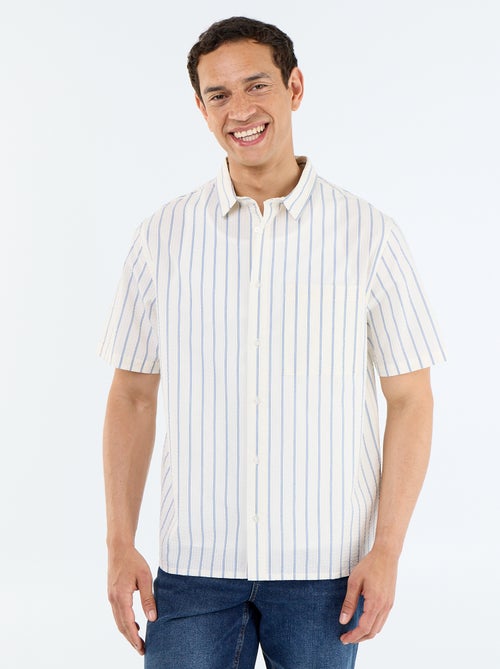 Chemise à manches courtes avec rayures - Kiabi Chemise à manches courtes avec rayures - Kiabi