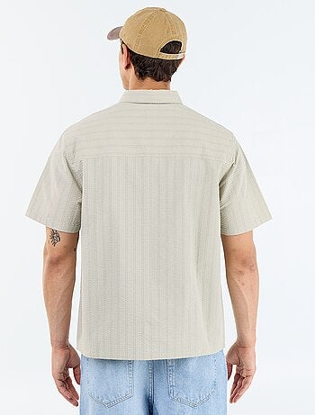 Chemise à manches courtes avec rayures